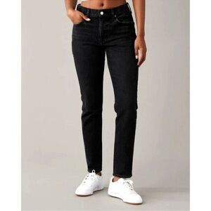 American Eagle Outfitters Black Straight Leg Jeans